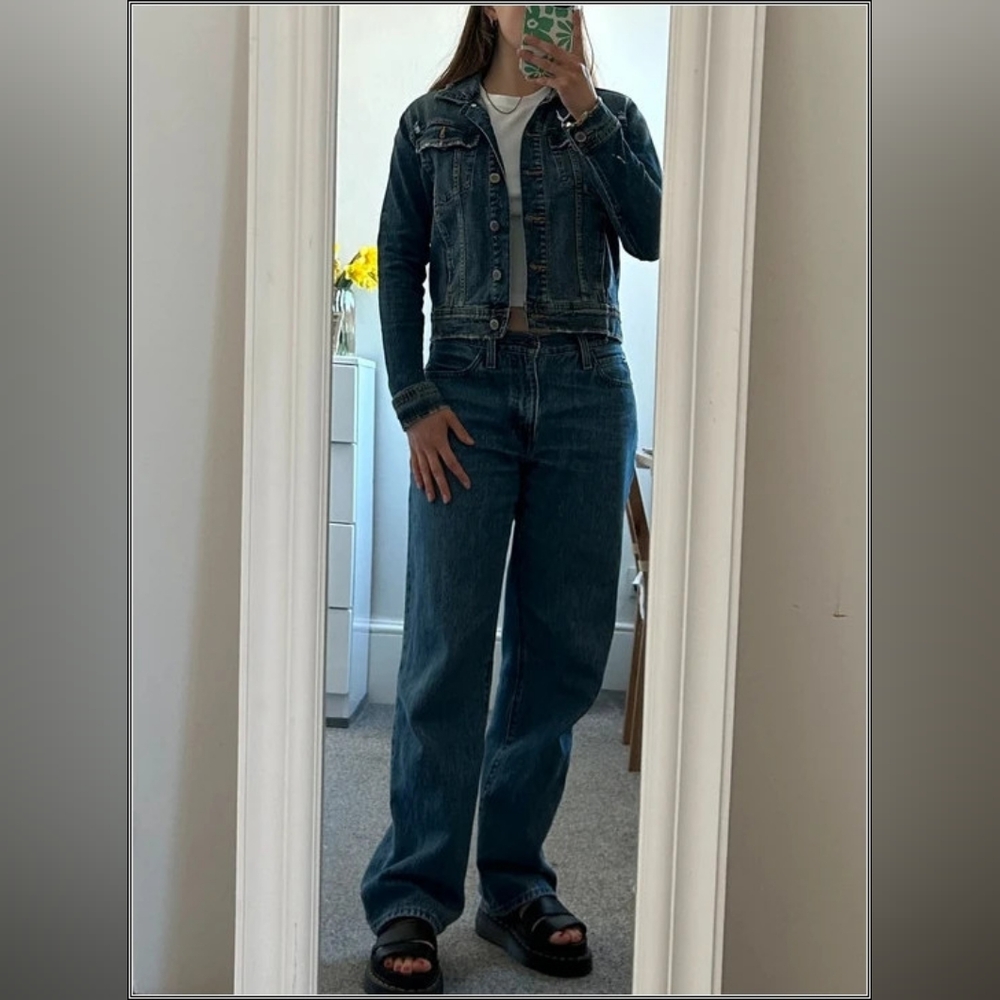 Zara Women's Blue Jean Jacket